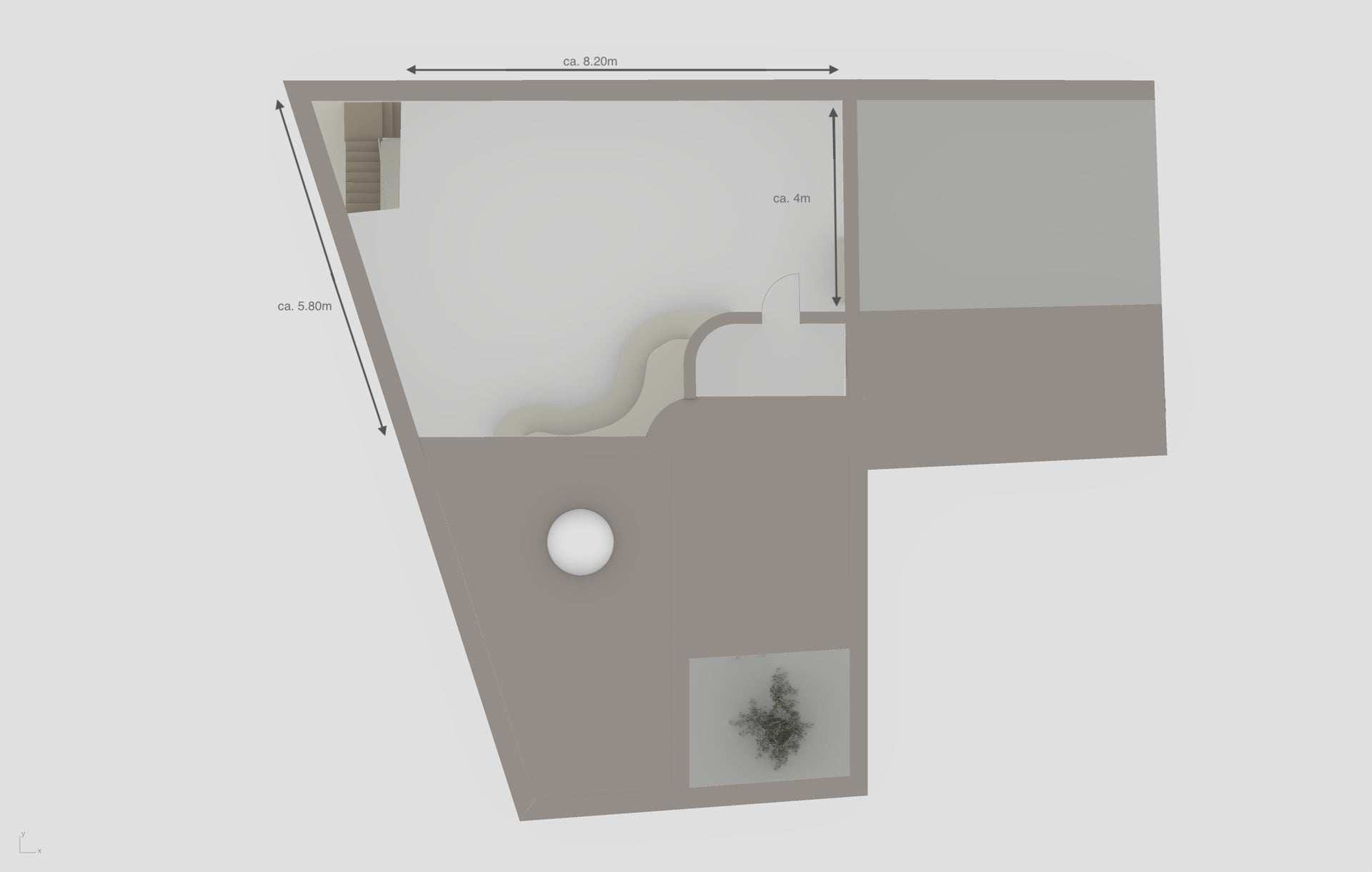 Grundriss Obergeschoss Studio Five Oh Köln Tageslichtstudio Studiofläche